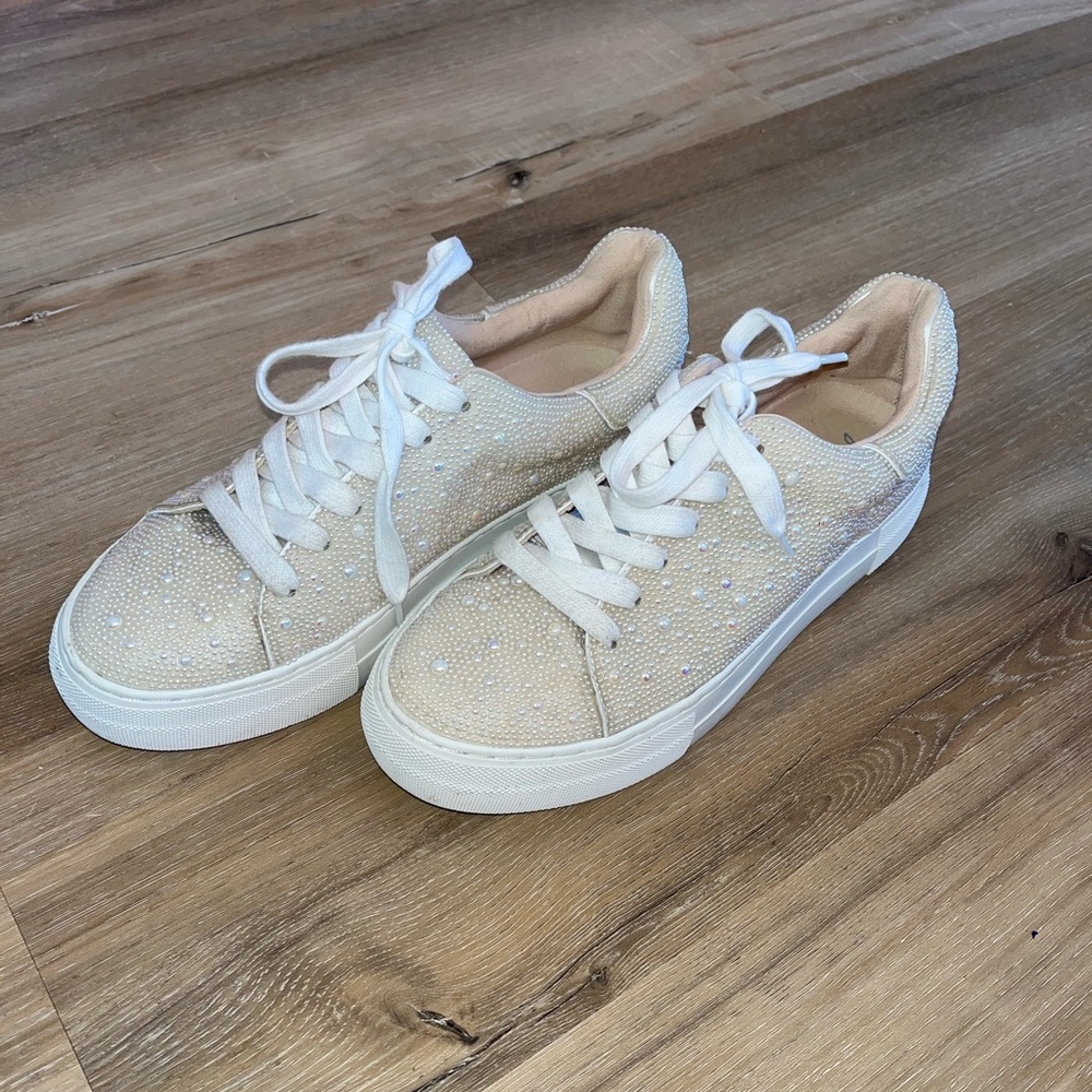 Betsy Johnson bedazzled sneakers